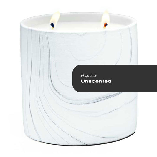 Unscented White Marble Candle 17oz