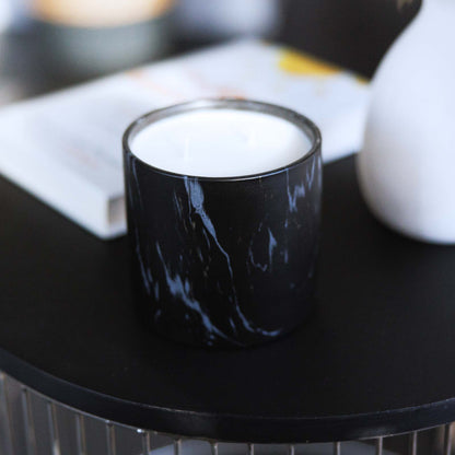 Natural Peppermint Black Marquina Candle 17oz