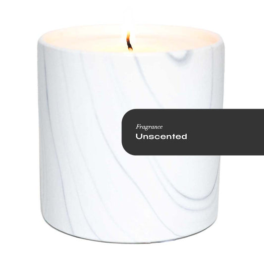 Unscented White Marble Candle 6oz
