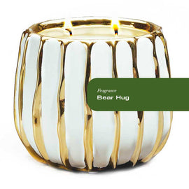 Bear Hug Gold Banded Candle