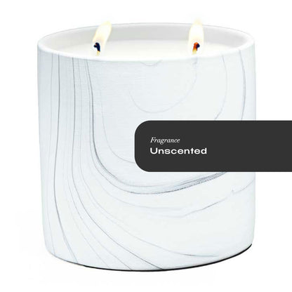 Unscented White Marble Candle 17oz