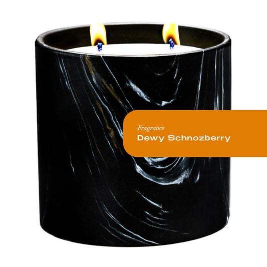 Dewy Schnozberry Black Marquina Candle