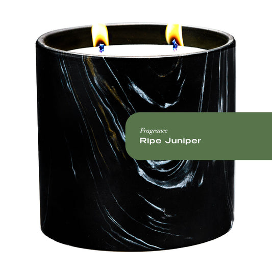 Ripe Juniper Black Marquina Candle 17oz
