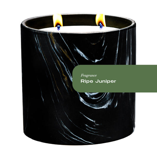 Ripe Juniper Black Marquina Candle