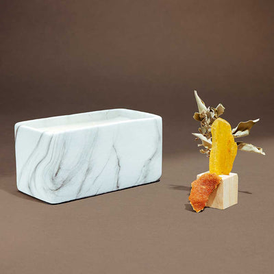 Marble Cement Prism Candle with Dapper Stranger Fragrance - Organic candles, coconut wax candles, hemp wick candles, sustainable candles, eco-friendly candles, refillable candles, recyclable packaging, reforestation efforts, carbon offsetting, plant-based candles, sustainable living, green living, ethical candles, natural candles, vegan candles, non-toxic candles, phthalate-free candles, toxin-free candles, essential oil candles, hand-poured candles, small batch candles, made in the USA candles